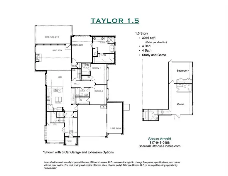 2D floor plan layout of this home in , Springtown, TX (Image 3).