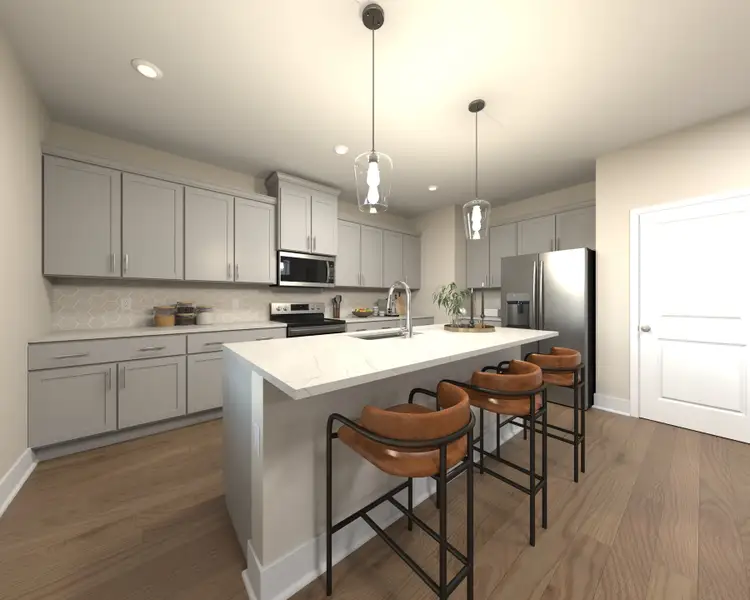 Furnished interior view inside a new home in Northwoods at Mirror Lake, Villa Rica (Image 3).