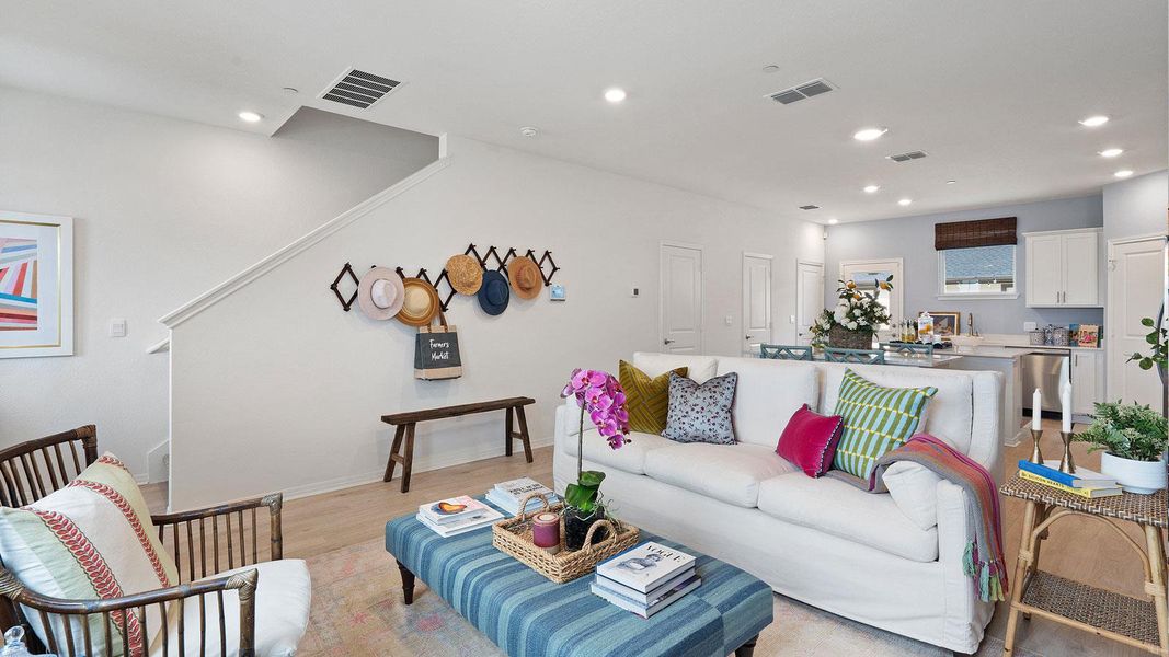 Furnished interior view inside a new home in Avery Centre, Round Rock (Image 9).
