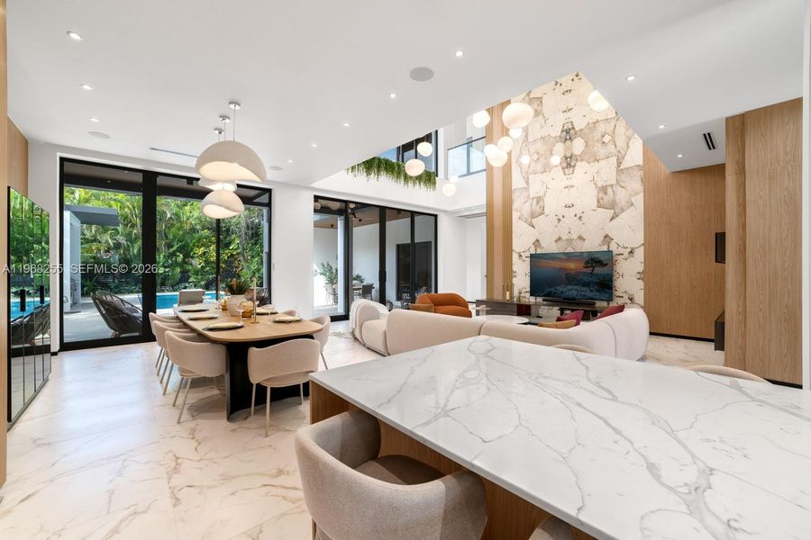 Furnished interior view inside a new home in , Miami (Image 5).