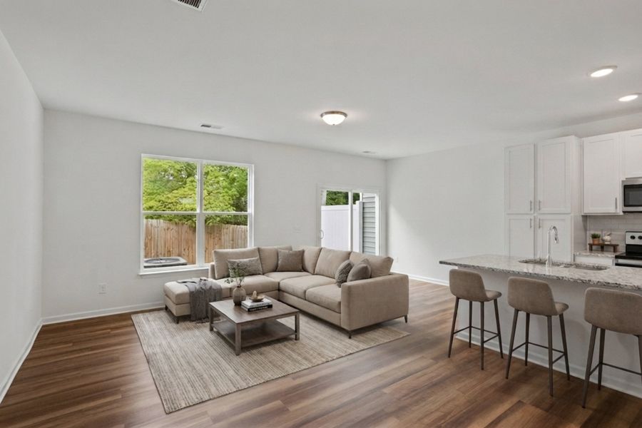 Furnished interior view inside a new home in East Main Townes, Spartanburg (Image 11).