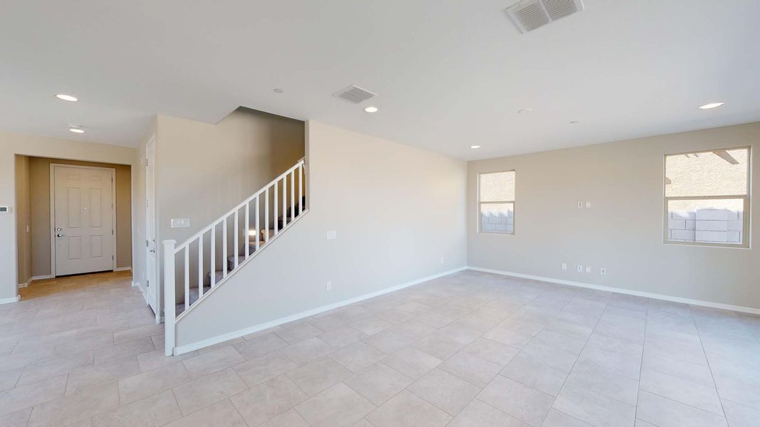 Furnished interior view inside a new home in Apache Farms, Buckeye (Image 9). Furnished interior view inside a new home in Apache Farms, Buckeye (Image 9).