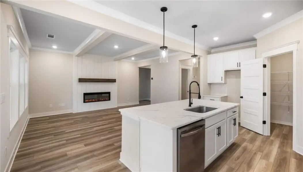Furnished interior view inside a new home in Greenefield, Cartersville (Image 3).