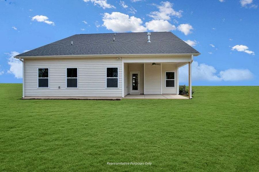 Clayton Rear Elevation with Optional Covered Patio