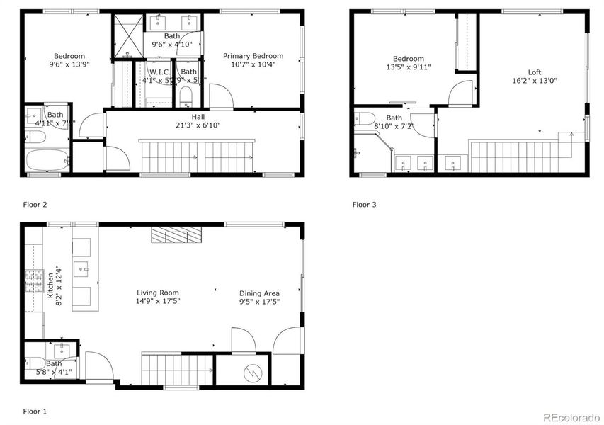 2D floor plan layout of this home in , Denver, CO (Image 4).
