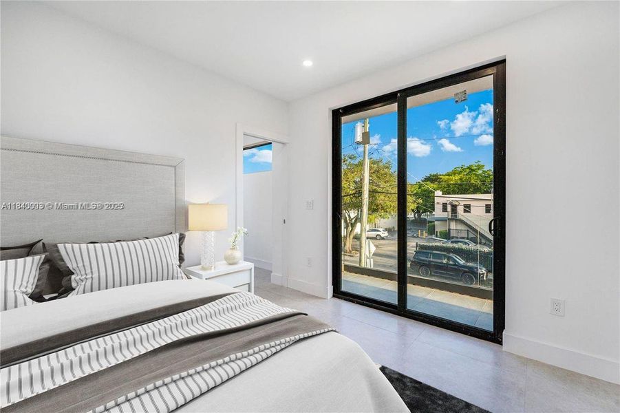 Furnished interior view inside a new home in , Miami (Image 15).