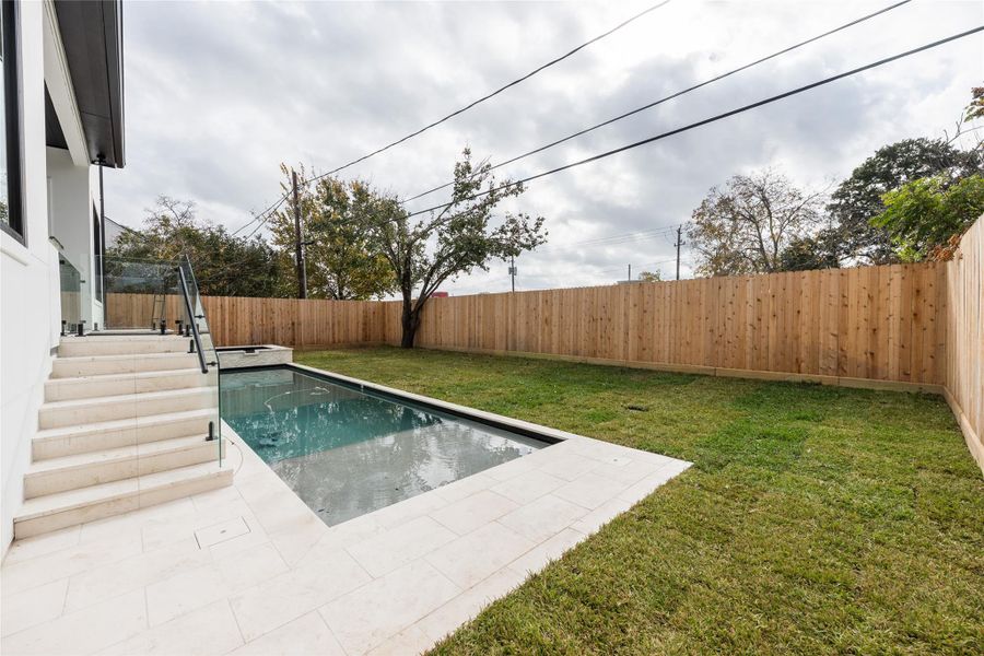 Exterior details and patio area of a home in , Bellaire (Image 3). Exterior details and patio area of a home in , Bellaire (Image 3).