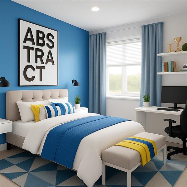 Furnished interior view inside a new home in The Hills at Cedar Creek, Winder (Image 10).