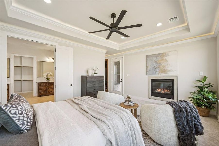 Furnished interior view inside a new home in , Aledo (Image 16).