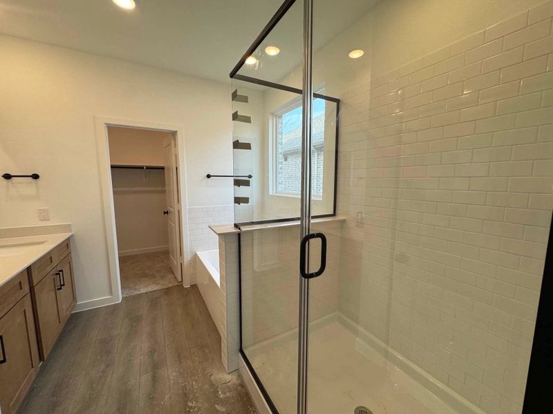 Primary Bathroom Construction Progress featuring the Artisan Collection