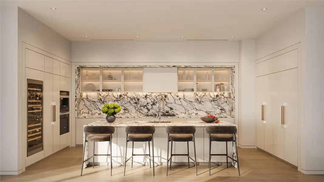 Kitchen Featuring the Contemporary Color Scheme Selection.