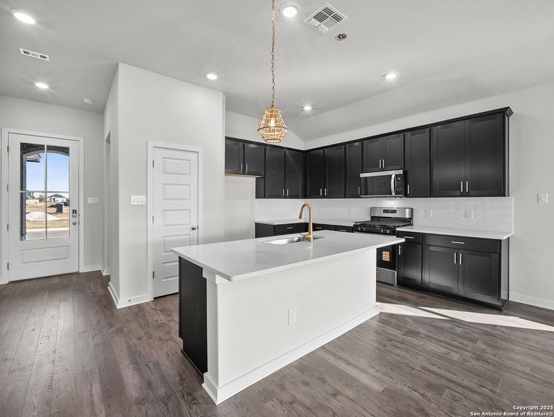 Furnished interior view inside a new home in Morgan Meadows, San Antonio (Image 9). Furnished interior view inside a new home in Morgan Meadows, San Antonio (Image 9).