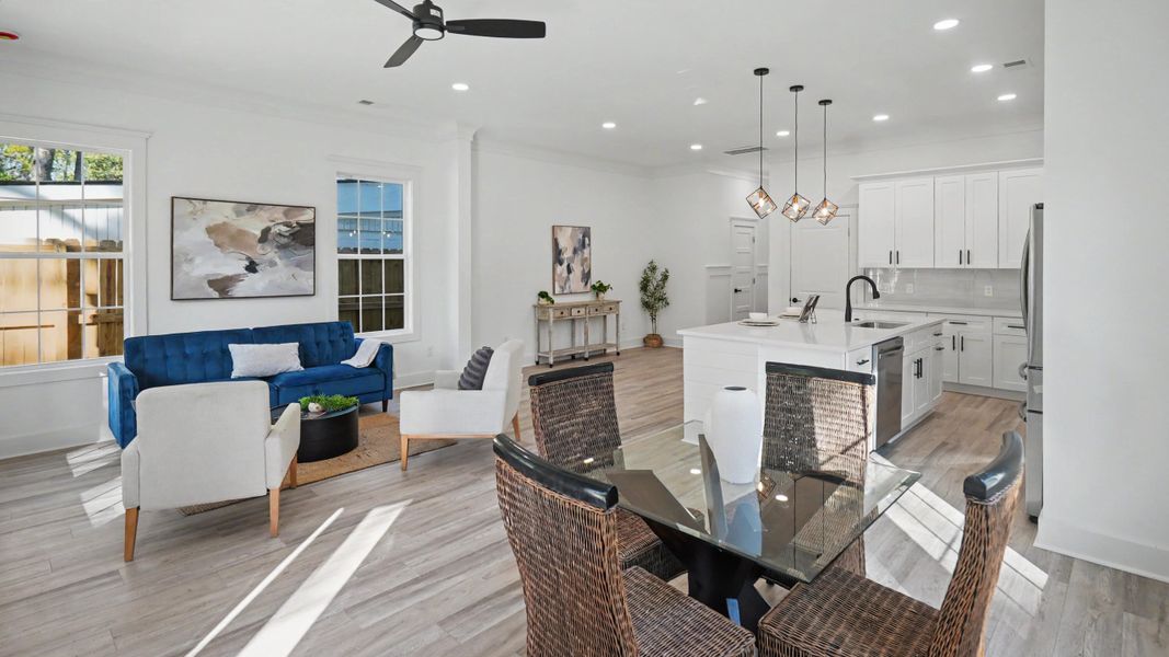 Furnished interior view inside a new home in , North Charleston (Image 5). Furnished interior view inside a new home in , North Charleston (Image 5).