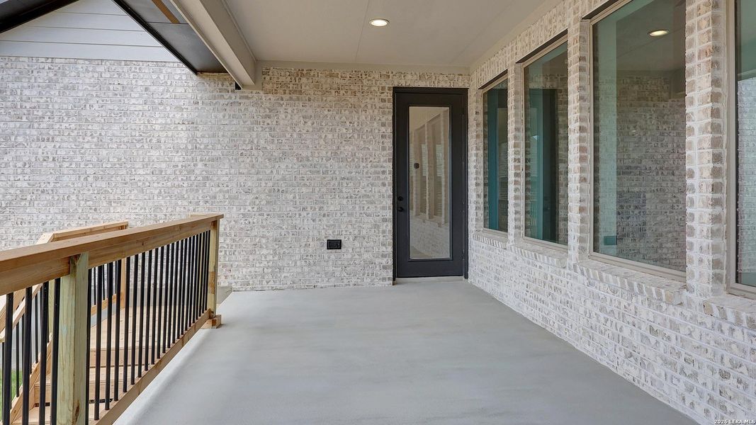Exterior details and patio area of a home in Corley Farms, Boerne (Image 3). Exterior details and patio area of a home in Corley Farms, Boerne (Image 3).