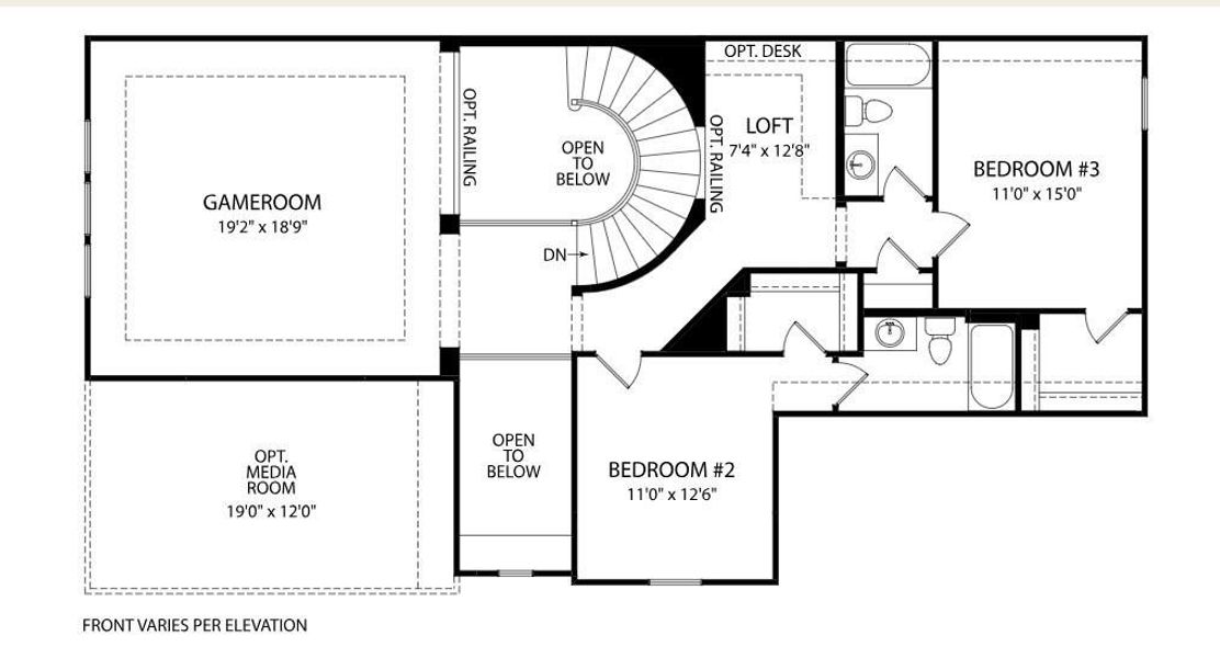 2D floor plan layout of this home in , Denton, TX (Image 4). 2D floor plan layout of this home in , Denton, TX (Image 4).