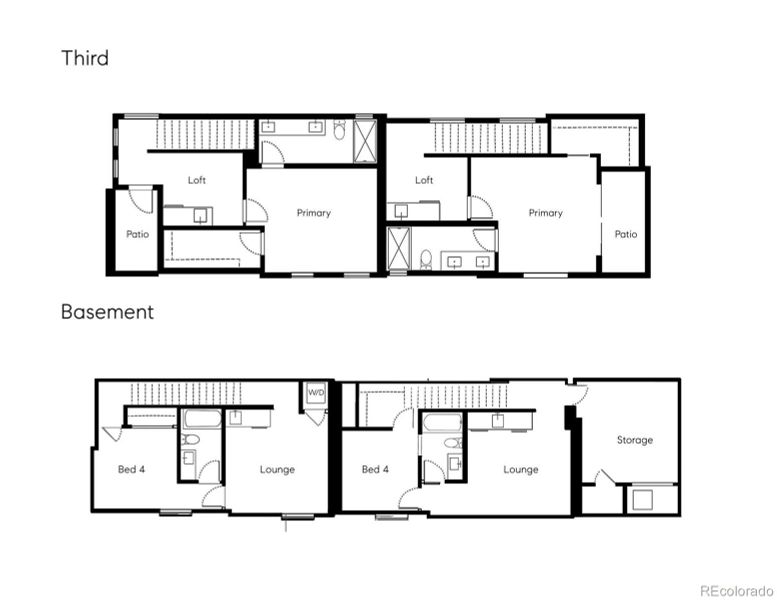 2D floor plan layout of this home in , Denver, CO (Image 2).