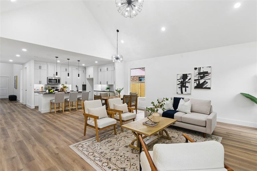 Furnished interior view inside a new home in , Dallas (Image 11).