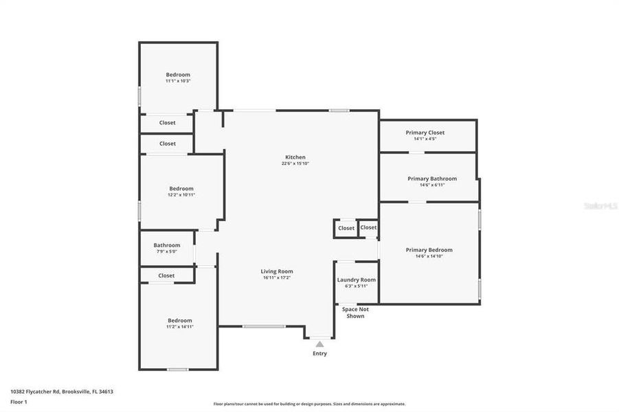 2D floor plan layout of this home in , Brooksville, FL (Image 5).