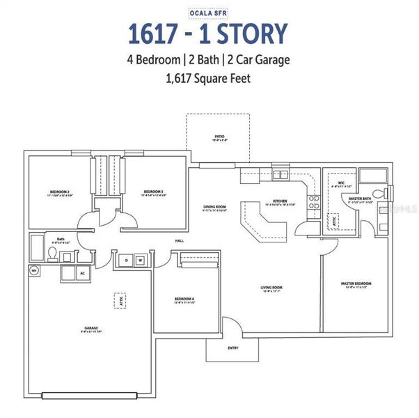 2D floor plan layout of this home in , Ocala, FL (Image 5).