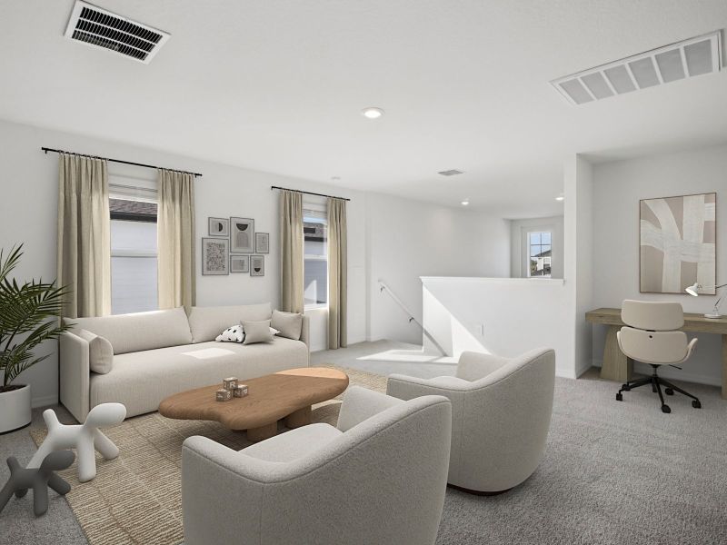 Furnished interior view inside a new home in Magnolia Bay - Premier Series, Nokomis (Image 9).