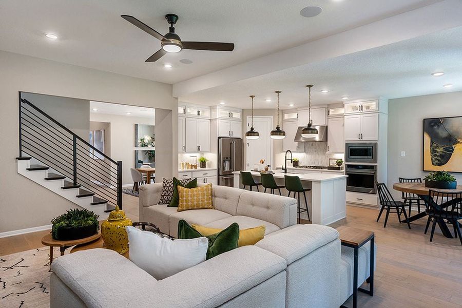 Furnished interior view inside a new home in Parkside on the River, Georgetown (Image 11).
