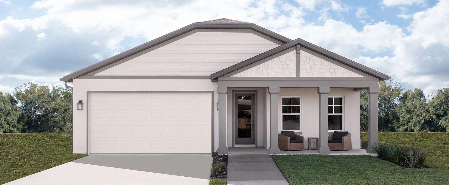 Representative exterior photo of a completed home built from the Badland by Ashton Woods in Catamaran Cove Traditional, Rockledge, FL (Image 2).