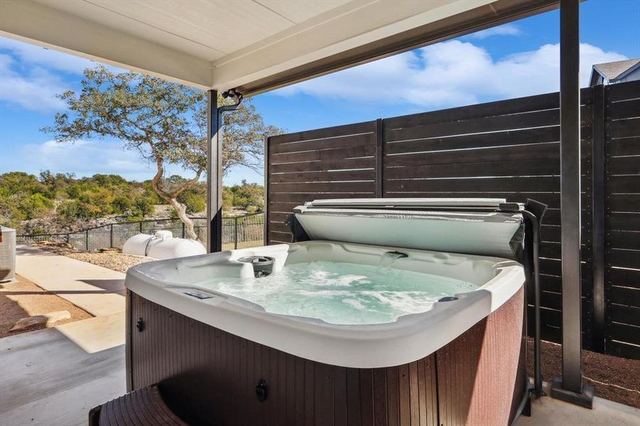 Exterior details and patio area of a home in , Strawn (Image 3). Exterior details and patio area of a home in , Strawn (Image 3).