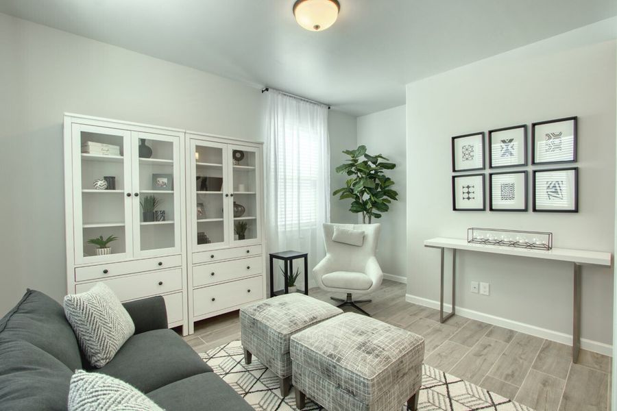 Representative furnished interior of a home built from the Sage by Hakes Brothers in Hillside Park, El Paso (Image 8).