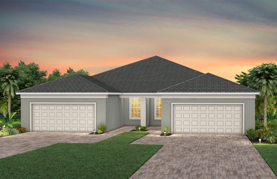 Representative exterior photo of a completed home built from the Colton by Pulte Homes in Legacy Groves, Nokomis, FL (Image 1).