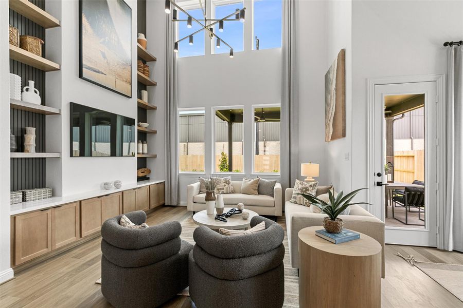 Furnished interior view inside a new home in Beamer Villas, Friendswood (Image 28).