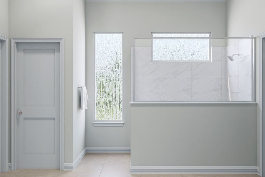 Representative unfurnished interior of a home built from the Verdin by Tri Pointe Homes in Oakhill Reserve, Tomball (Image 26).