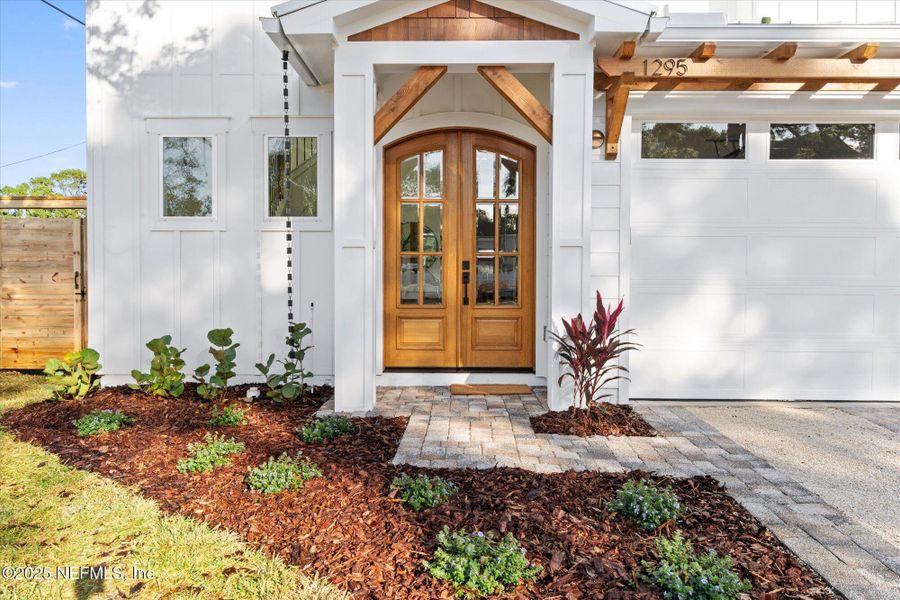 Exterior details and patio area of a home in , Jacksonville Beach (Image 2). Exterior details and patio area of a home in , Jacksonville Beach (Image 2).