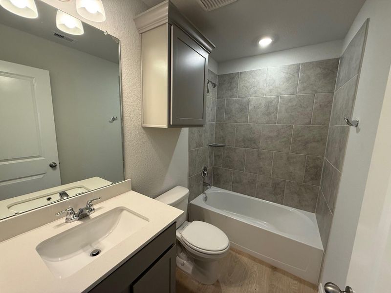 Furnished interior view inside a new home in Southern Pointe, College Station (Image 4). Furnished interior view inside a new home in Southern Pointe, College Station (Image 4).