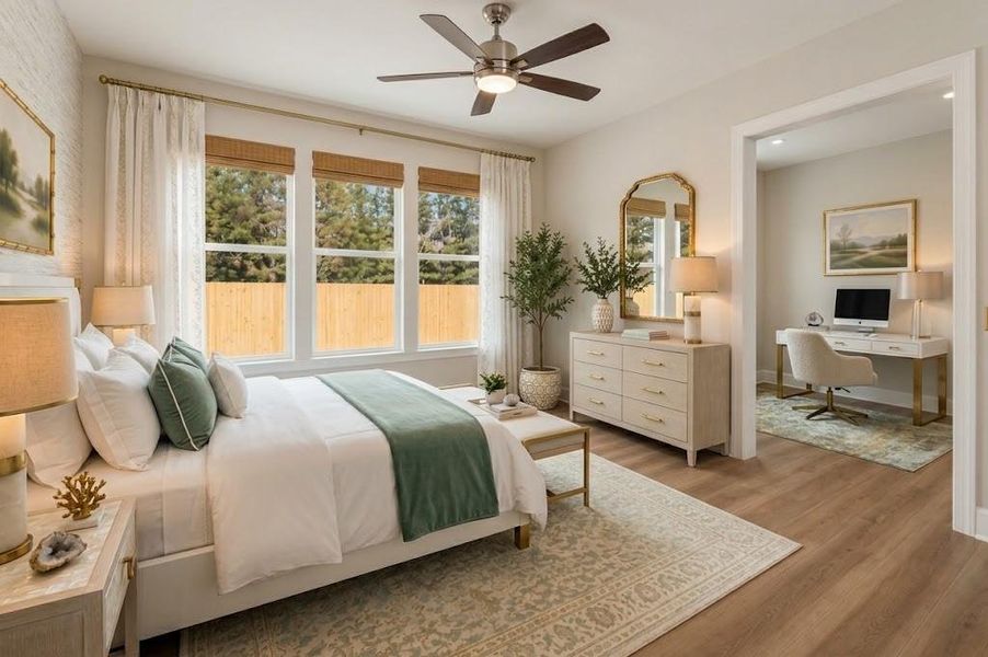 Furnished interior view inside a new home in Ashbury Commons, Powder Springs (Image 9).