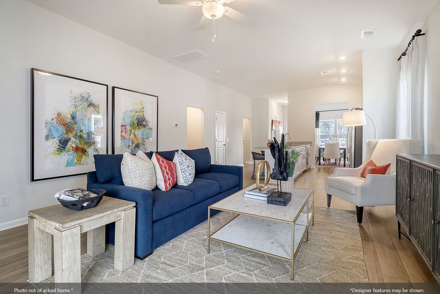 Furnished interior view inside a new home in Clairmont, Charlotte (Image 6). Furnished interior view inside a new home in Clairmont, Charlotte (Image 6).