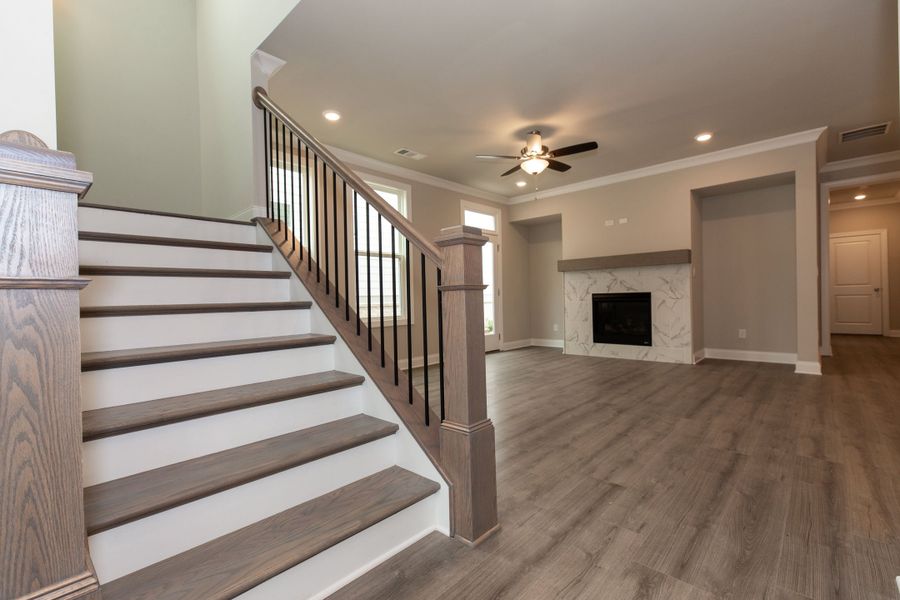Representative unfurnished interior of a home built from the The Charleston by The Providence Group in Aberdeen, Hoschton (Image 36).