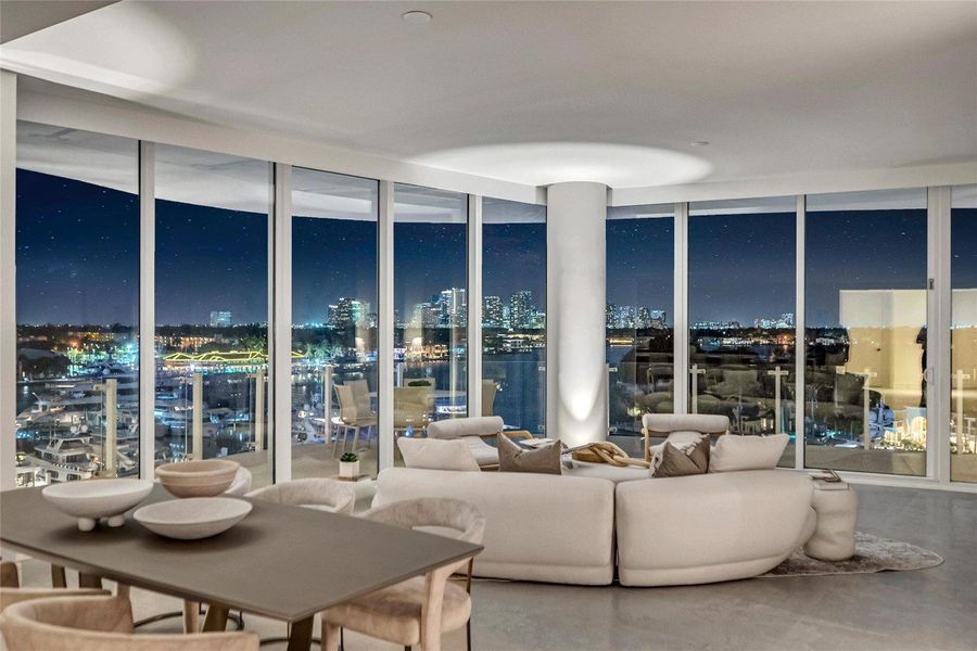 Living Room night view