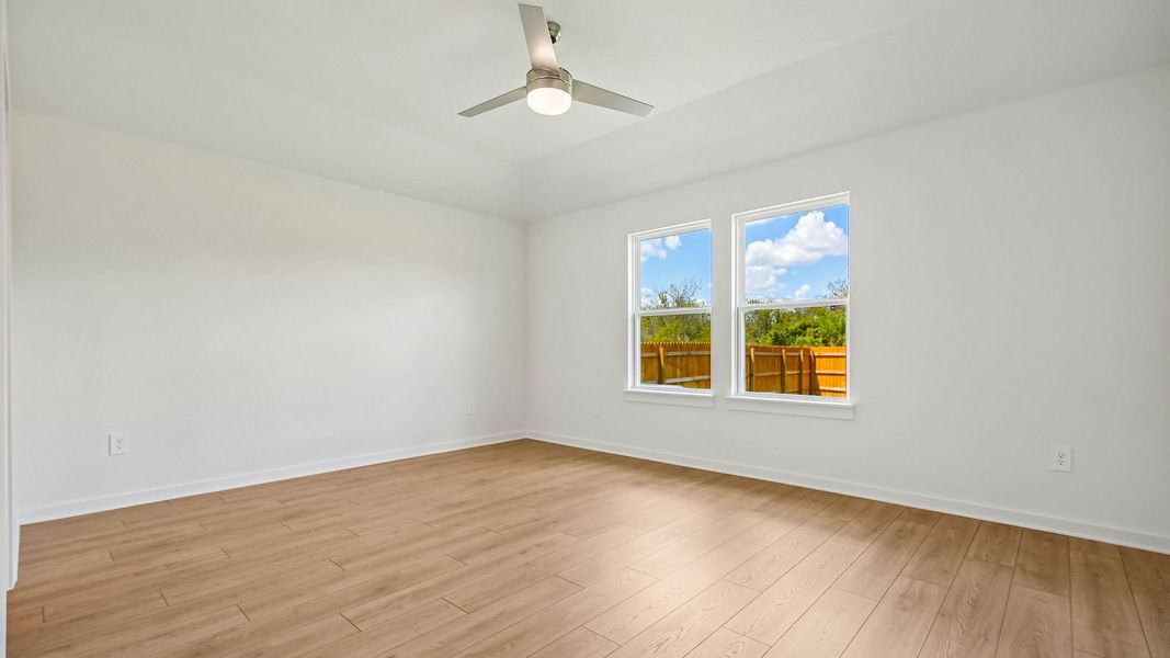 Spacious, unfurnished interior of a new home in Trails at Wildhorse, Austin (Image 28).