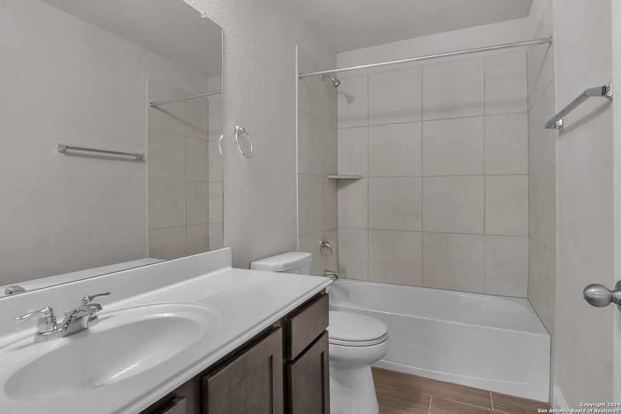 Furnished interior view inside a new home in Morgan Meadows, San Antonio (Image 32). Furnished interior view inside a new home in Morgan Meadows, San Antonio (Image 32).