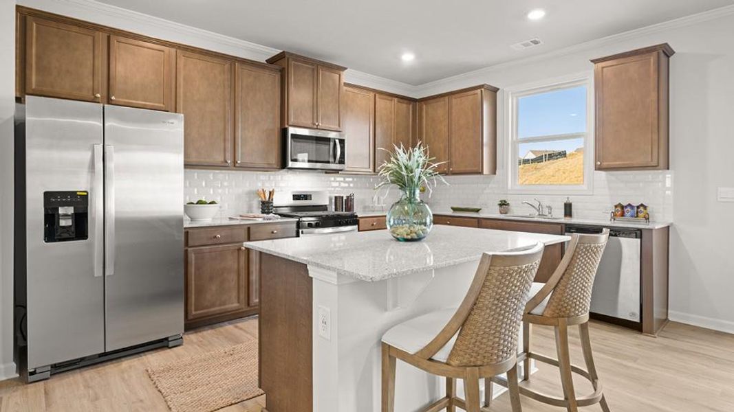 Furnished interior view inside a new home in Northwoods at Mirror Lake, Villa Rica (Image 16). Furnished interior view inside a new home in Northwoods at Mirror Lake, Villa Rica (Image 16).