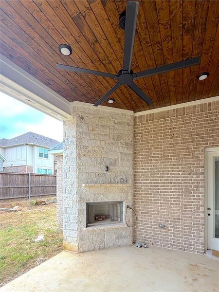 Exterior details and patio area of a home in , Fort Worth (Image 2). Exterior details and patio area of a home in , Fort Worth (Image 2).