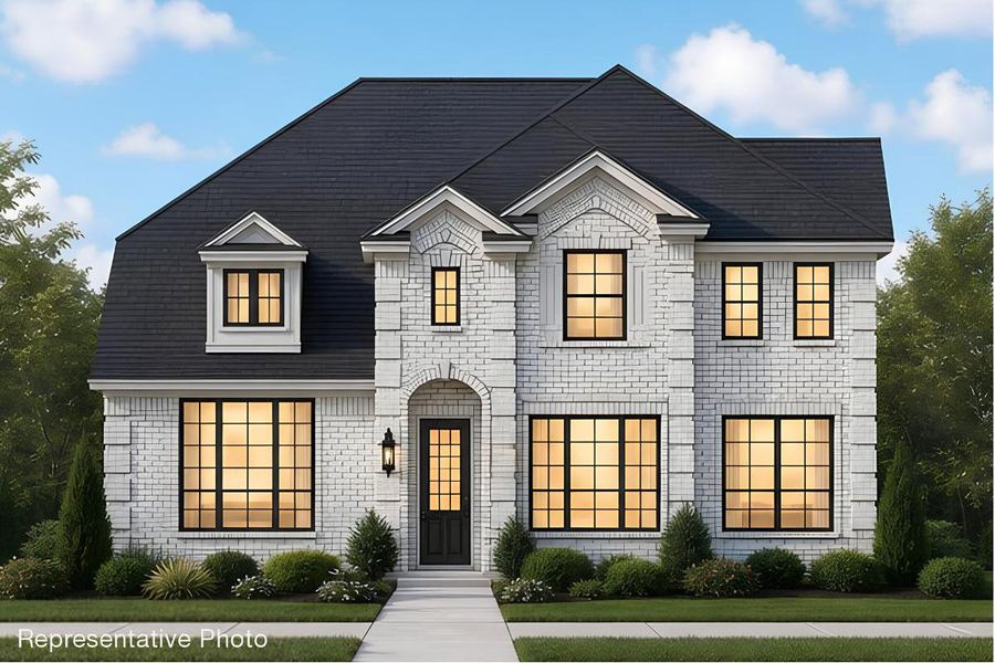 Representative exterior photo of a completed home built from the Royal Alexandria by Grand Homes in Edgewater, Fate, TX (Image 21).