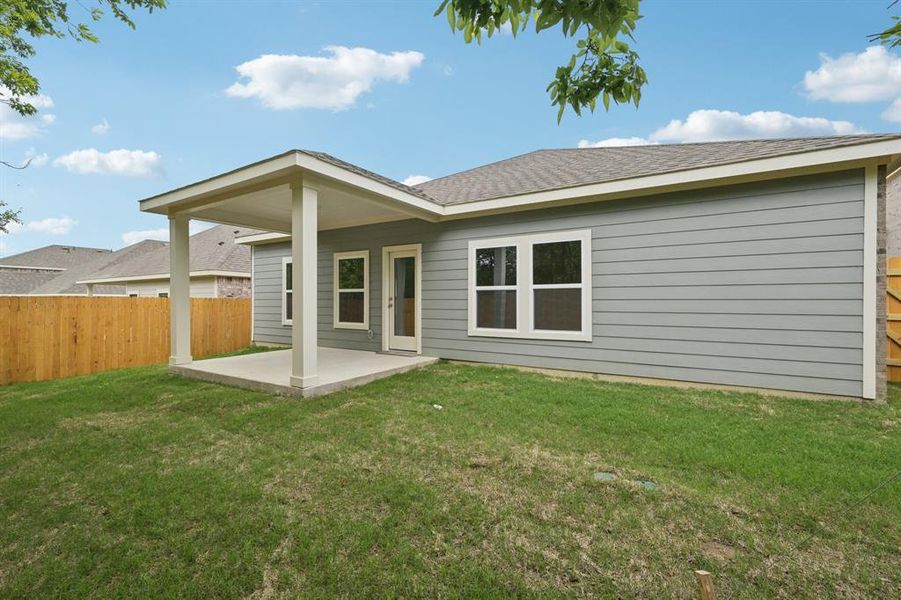 Exterior details and patio area of a home in Sperling Farms, Ferris (Image 22). Exterior details and patio area of a home in Sperling Farms, Ferris (Image 22).