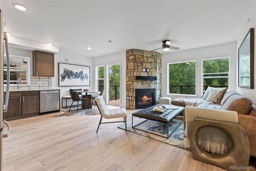 Furnished interior view inside a new home in , Silverthorne (Image 7).