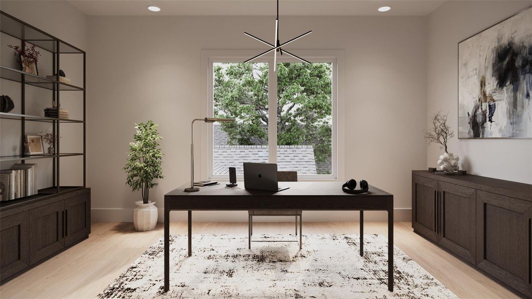 Second Floor Study.  **This is an artists rendering and are subject to changes anytime during construction**