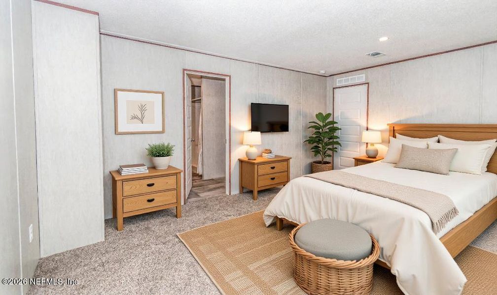 Furnished interior view inside a new home in , Glen St. Mary (Image 9).