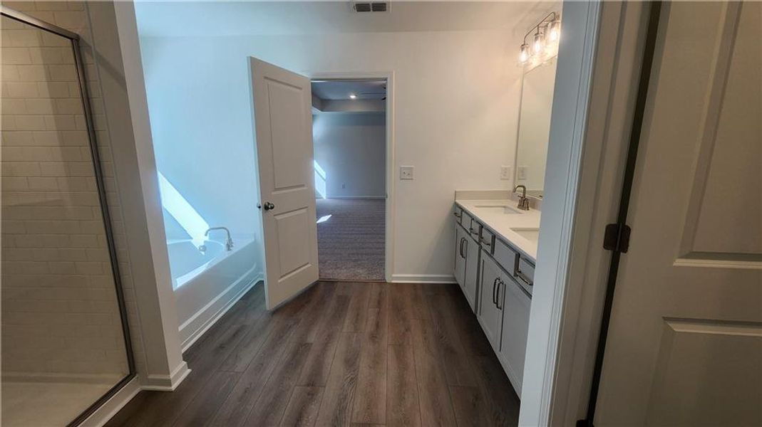Furnished interior view inside a new home in The Estates at Casteel, Bethlehem (Image 4). Furnished interior view inside a new home in The Estates at Casteel, Bethlehem (Image 4).