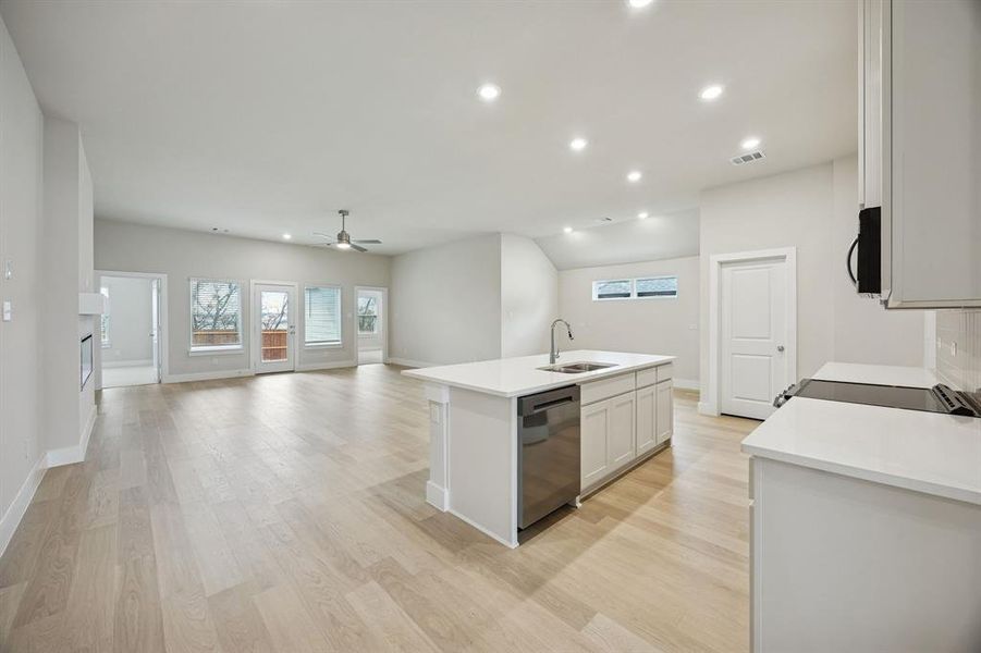 Furnished interior view inside a new home in Hadley Farms, Godley (Image 8).