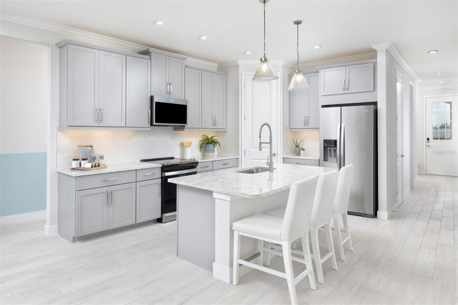 Furnished interior view inside a new home in Wellen Park, Venice (Image 8).