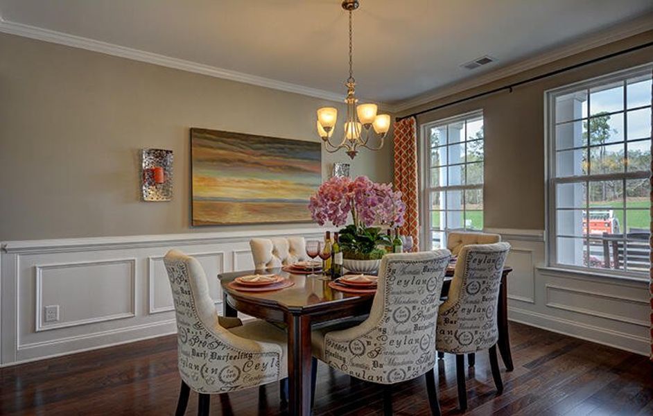 Furnished interior view inside a new home in Waterside at Lakes of Cane Bay: Coastal Collection, Summerville (Image 4).